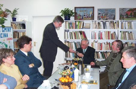 Stanisław Kobiela na spotkaniu z Zarządem SPZŻ - 22.02.2003 r.