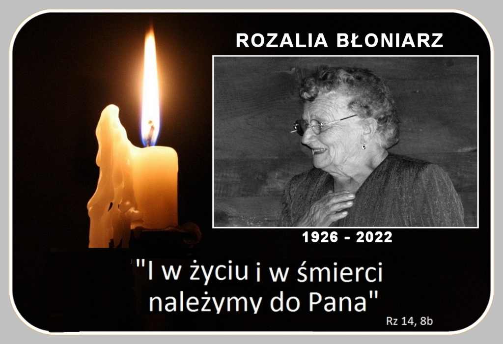Zmarła Rozalia Błoniarz