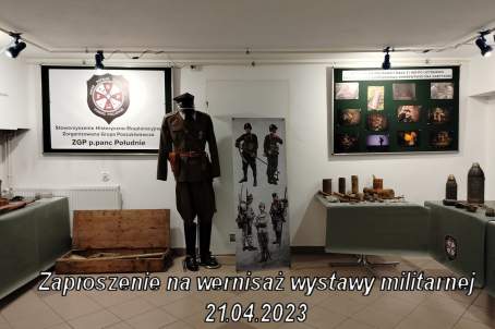 19.04.2023 - Zaproszenie na wernisaż wystawy militarnej.