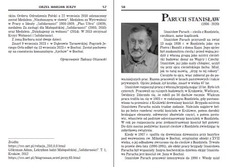 Żegociński Słownik Biograficzny nr 6.